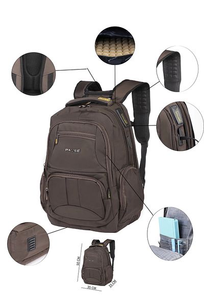 GBAG Orthopedic Premium Backpack and Travel Bag with USB and Type-C Ports