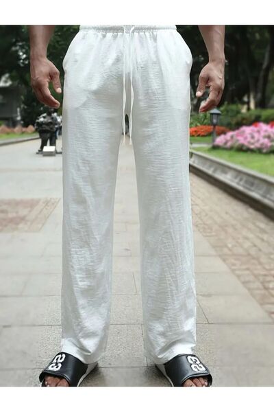 Butik Ross Relaxed Fit Muslin Fabric Pants
