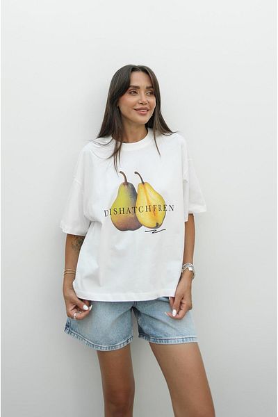 Havoş Tricou Ecru Dishatchfre imprimat