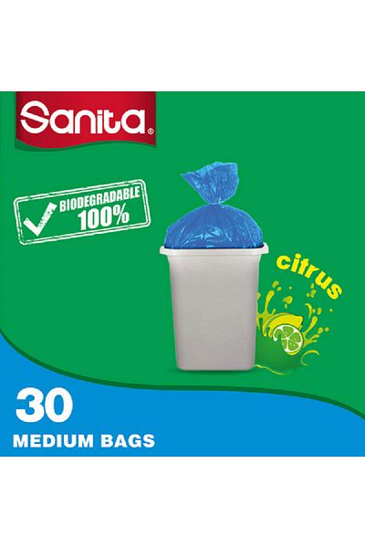 Sanita 30-Piece Biodegradable Recyclable Medium Trash Bag 10 Gal