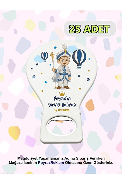PoyrazReklamTasarım Sünnet Temalı Balon Açacak - Sünnet Hediyelik - Magnet Aç...