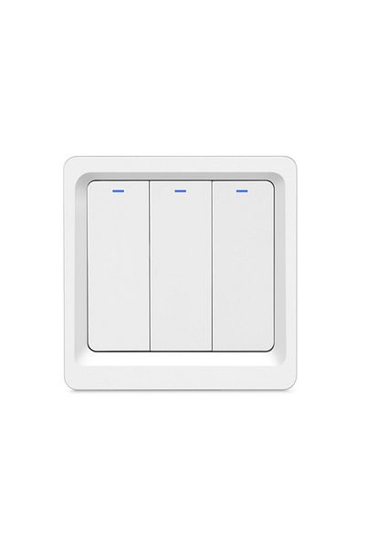 TECHSTAR Întrerupător inteligent ®, wireless 2.4ghz, buton cu revenire, design clasic, iluminare LED, 3 faze