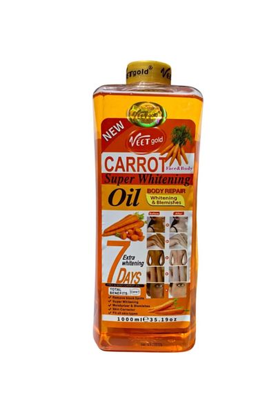 Veet Gold Natural Carrot Oil – 1000 ml / 33 oz