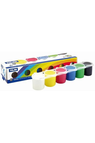 Milan Tempera 6 colors 25 ml/color MILAN