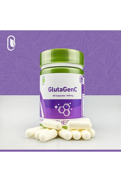 simplee Skin Whitening Gluta Genc Glutathione L-Glutathione Capsules Anti-Aging 60PCS