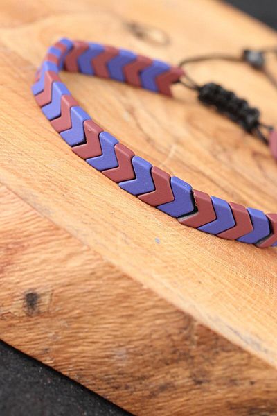 BESKAR Purple Stone Men's Bracelet