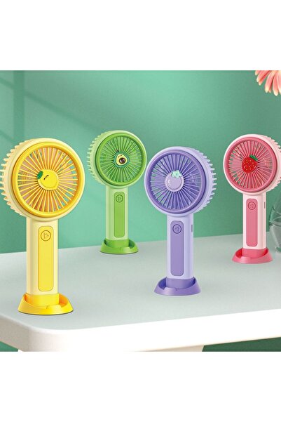 threezy Taşınabilir ve Kolay Şarj Edilebilir Masa ve El Pervanesi