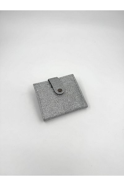 UCCELLO Women's Snap Closure Glitter Card Holder