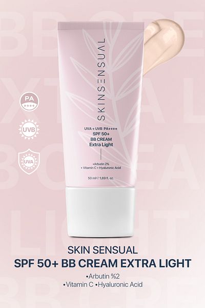 Skin Sensual Bb Cream Extra Light |   50 Spf Uva/Uvb Pa++++ |   Helps Prevent Blemish Formation, Brightness and Vitality