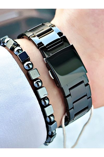 Ferrucci Ferrucci̇ Function Rose Numerical Black Dial Black Metal Men's Watch with Calendar