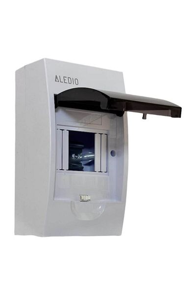 ALEDIO Tablou policarbonat, aparent, 4 module, 1 rand, IP50, Aledio