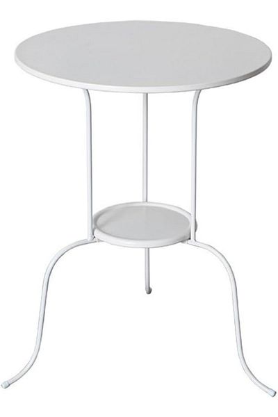 Primo Plus Side Table White Colour Made Of Steel White