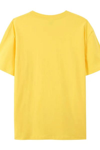 Tarz Cool Smoked White Yellow 3-Piece Basic Crew Neck T-Shirt