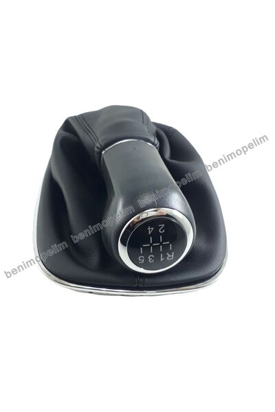 OEM İthal Opel Corsa D 5 İleri Manuel Vites Topuzu Komple Körüklü Krom Çerçev...