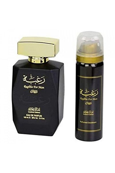 lattafa Raghba For Man Eau De Parfum 100ml Deodorant spray 50ml, Eau De Parfum, 100ml