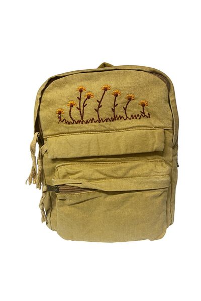 Old Cotton Quality Casual Small Size Black Vintage Design Daily Back Travel Bag 25X30Cm