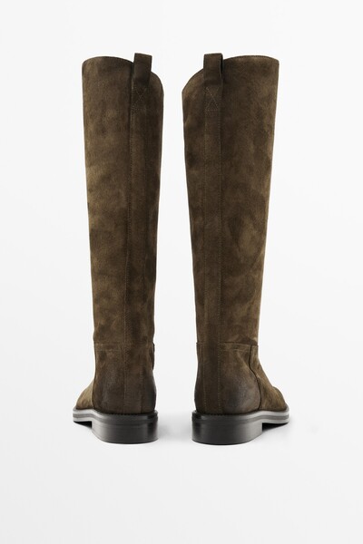 Massimo Dutti Deri binici çizmesi