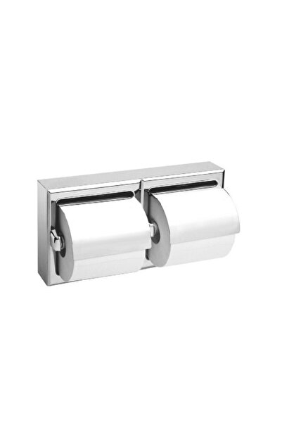 OMG حامل ورق التواليت، مزدوج، مثبت على السطح - ستانلس ستيل