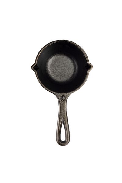 Lodge Seasoned Excellent Heat Distribution Cast Iron Melting Pot Black