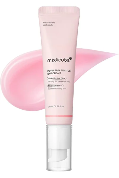Medicube سيروم العيون الوردي الببتيد مع حمض السلمون النووي والنياسيناميد وكريم العيون الريتينول النقي بنسبة 99%، 30 مل