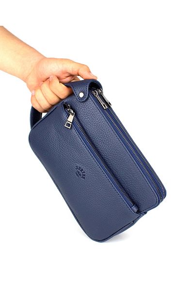 deri,se club Men's Navy Blue Handbag Luxury Travel Daily Multi-Compartment Portfolio Bag Handbag