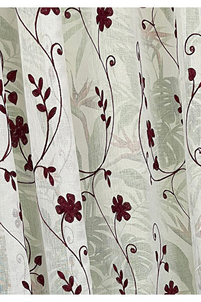Liz Line Embroidered linen curtain, with rejansa, various sizes and colors, from the "Inna cu flori" collection by Liz Line