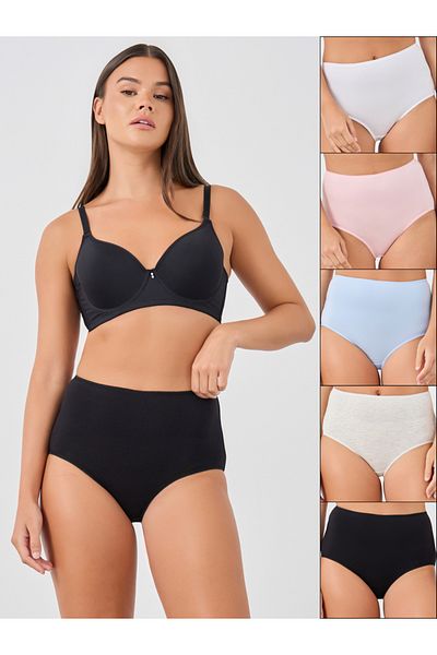 Styli Pack of 5 - Solid Full Briefs