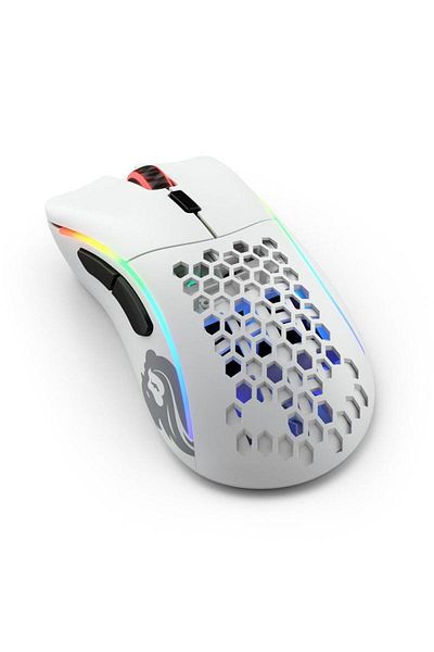 Glorious Glorios Cursa D-Mat Wireless Gaming Mouse-Alb