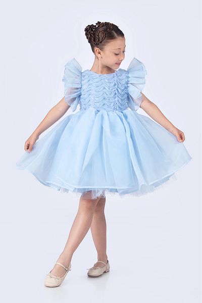vestitino 3D Rose Detailed Girl's Dress