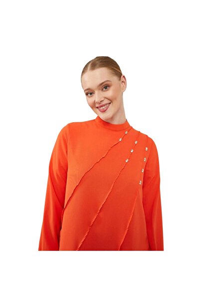 Levidor Σετ τουνίκ με λεπτομέρεια από πέτρα Crew Neck