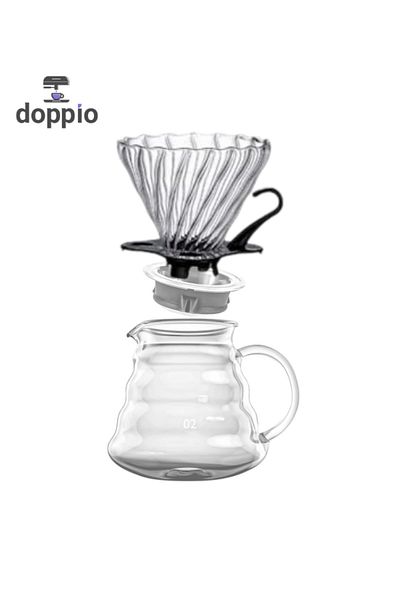 DOPPİO Doppio v60 Dripper and Server Set for v60 Lovers V02