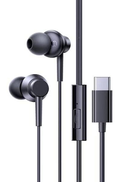 Baseus Encok CZ11 Type C Headphone, USB C Wired Earbuds with Microphone, In-ear Headphones for iPhon