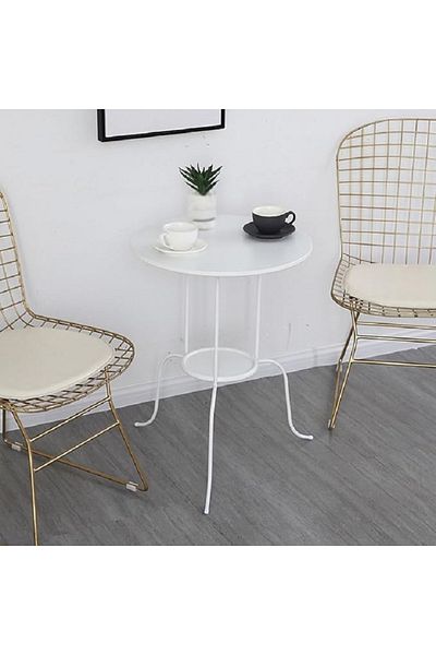 Primo Plus Side Table White Colour Made Of Steel White