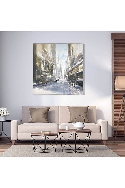 Generic 80x80 Canvas Painting with Hidden Wooden Frame