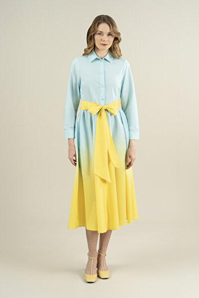 IDYL Belted Gradient Dress