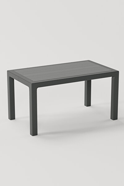 Çavdar Group 90x150 Raddan Desenli Bahçe Masası Sabit Camsız Balkon Bahçe Ter...