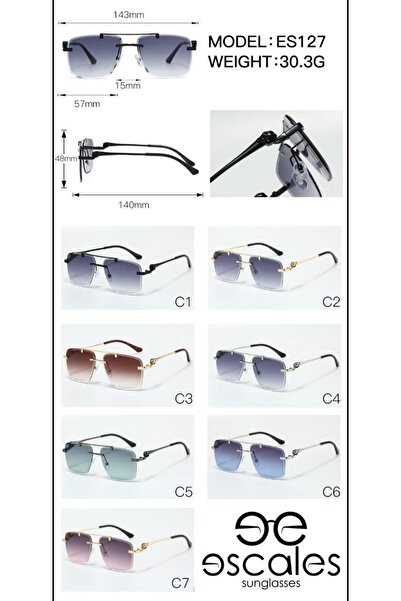 Escales Unisex Uv-400 Protection Sunglasses