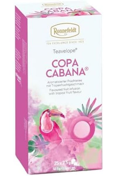 Ronnefeldt Copa Cabana Teavelope, case of 6 boxes | Each box contains 25 tea bags