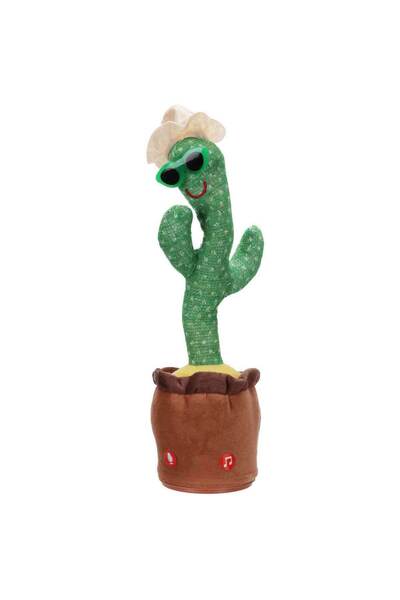 Birlik Oyuncak Dancing Cactus - Cream Hat - Green Glasses