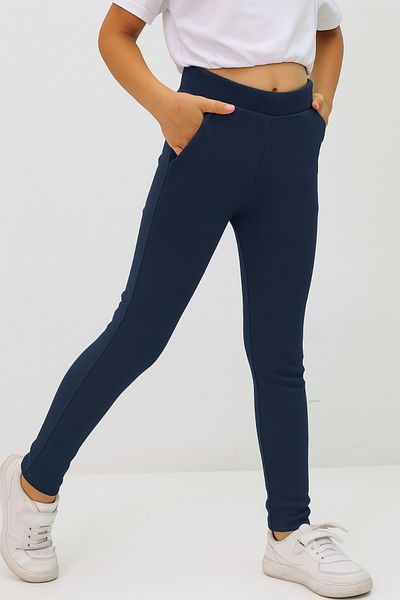 Cloudy Kids Girl's Skinny Leg Ribbed Tights