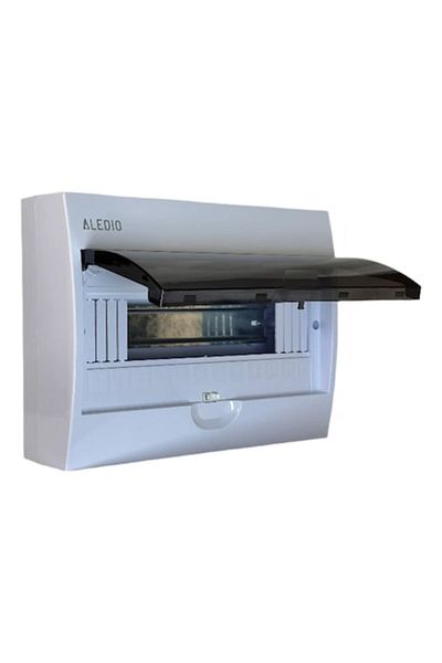ALEDIO Electric Panel Aledio A12M1PT, Polycarbonate, 12 Modules, IP50, White, 256x200x95mm