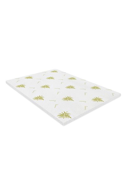 Green Future Aloe Vera Free Air Memory Mattress Topper 140x190 Cm, H 3 Cm