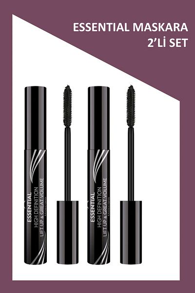 Golden Rose Essential High Definition & Lift Up&Great Volume Mascara Black - Volume Mascara Set of 2