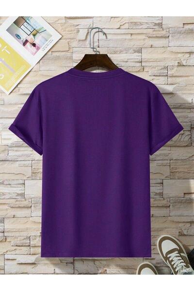 THE WHITE تي شيرت بنفسجي كاجوال نسائي