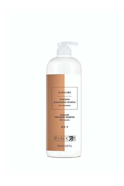 BLACK PROFESSIONAL LINE Black Professional Alkaline Shampoo with Keratin pH 8-9 – Pre-Treatment Cleanser 1000ml