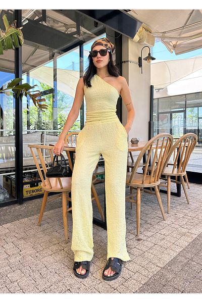 Puella Women's Sari One Shoulder Stylish Knitwear Double Suit