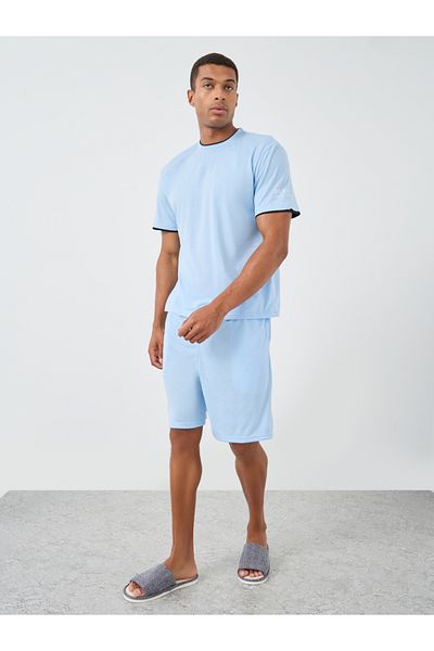 Styli Sloan Print Round Neck T-Shirt and Shorts Pyjama Set