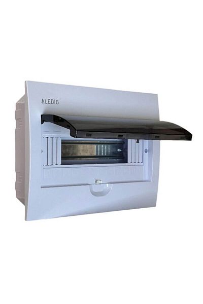 ALEDIO Tablou policarbonat, incastrat, 12 module, 1 rand, IP50, Aledio A12M1ST