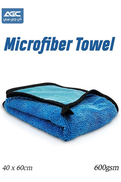 AGC Microfiber Towel 40x60cm 600GSM – Super Absorbent, Lint-Free, Reusable Cloth for All Surfaces