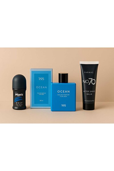 Rebul R-95 Ocean Edp Erkek Parfüm Seti 3'lü